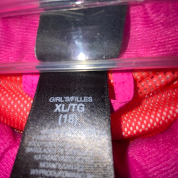 The North Face Girls Hooded Rain Jacket Sz XL(18) - Picture 2 of 5